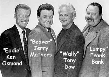 Ken Osmond, Jerry Mathers, Tony Dow, Frank Bank in 1998